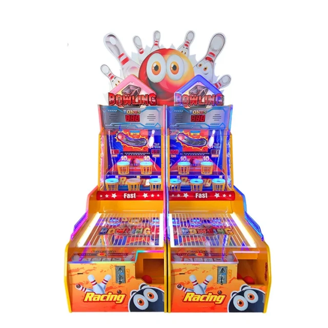 Threeplus Coin Operated Ticket Redemption Arcade Machine Bowling Ball Cricket Game Machine for Sale