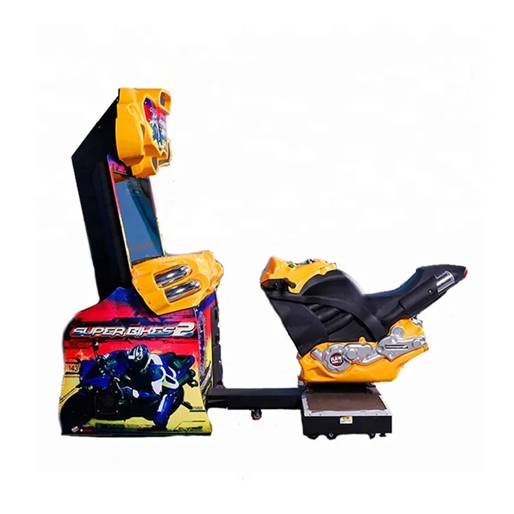 Threeplus Used Coin Operated Kids Superbike 2 Adult Arcade Game Machine for Game Center