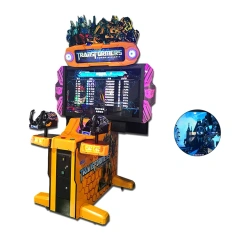 Threeplus Second Hand Coin Operated Amusement Game Zone Video Game Machine Used Transformer Gun Shooting Arcade Machine