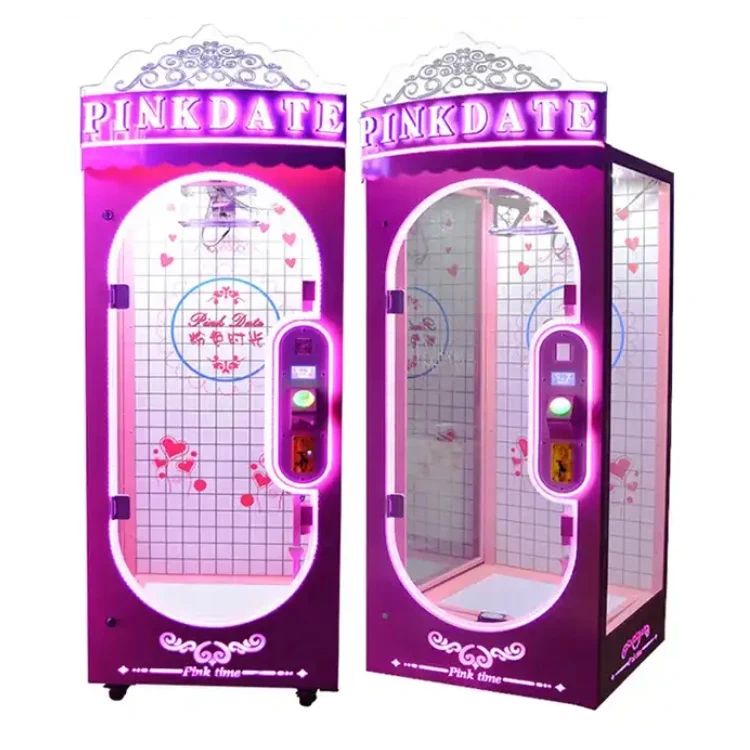 Coin Operated Arcade Pink Date Cut Your Price Claw Gift Game Machine Toy Vending Claw Machine