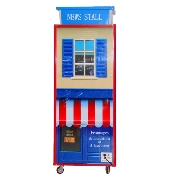 Threeplus British Style Travel Bus Coin Operated Claw Crane Custom Game Machine With Bill Acceptor