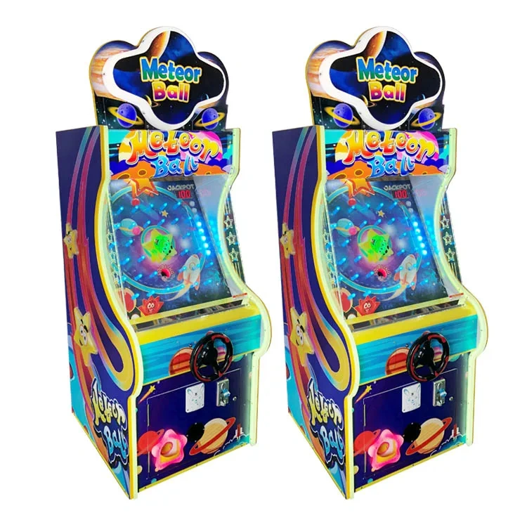 Coin Operated Catching Balls Machine Meteor Ball Ticket Redemption Space Universe Star Theme Arcade Game Machine