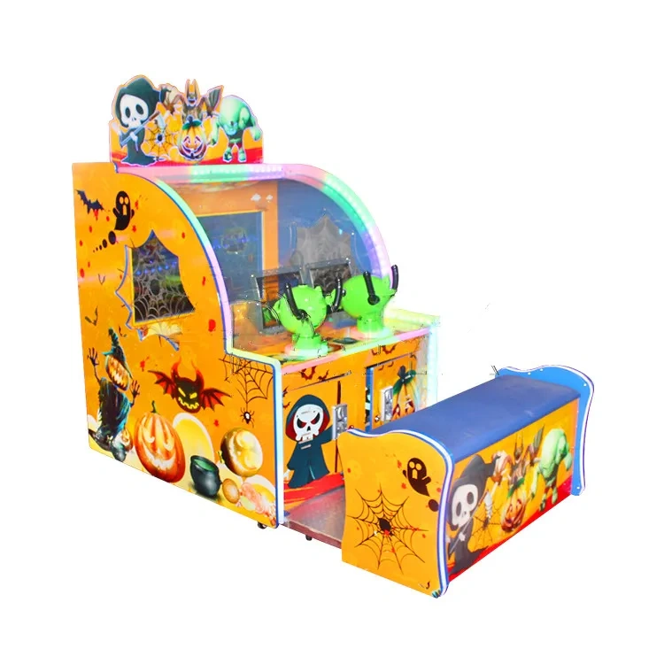 Threeplus Coin Operated Electronic Ball Shooting Games Machine With Chair for Kids