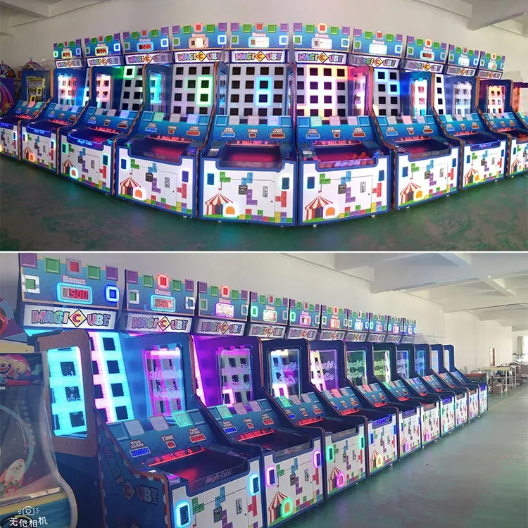 Threeplus Space Theme Ball Pitching Skill Game Machine Magic Cube Ticket Redemption Arcade Game Machine for Sale