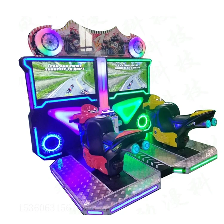 Coin Operated Simulator Motor Racing Car Game Machine Motorcycle Arcade Machine for Game Center