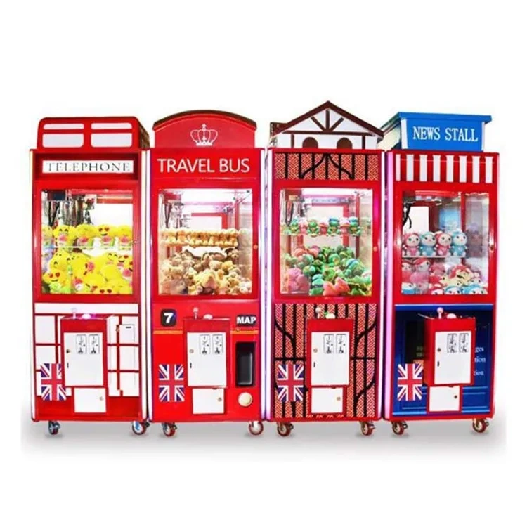 Coin Operated Game Mini House Claw Machine Plush Toy Crane Baby Claw Vending Machine