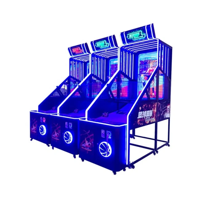 Threeplus Ticket Redemption Basketball Return Sports Amusement Games De Sport with LCD Video