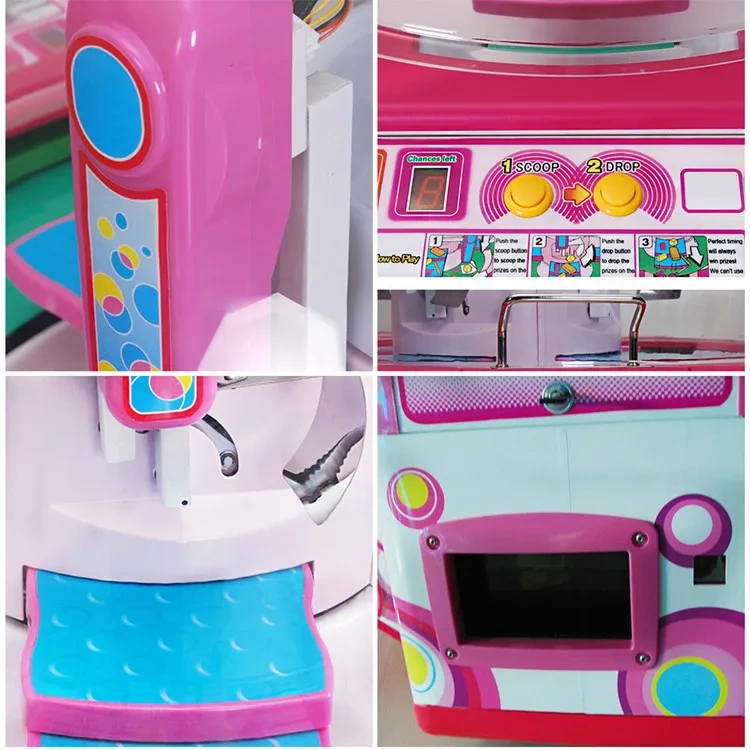 Threeplus High Profit Coin Operated Arcade Indoor Sport Sweet Land 4 Candy Prize Claw Crane Gift Game Machines for Game Center