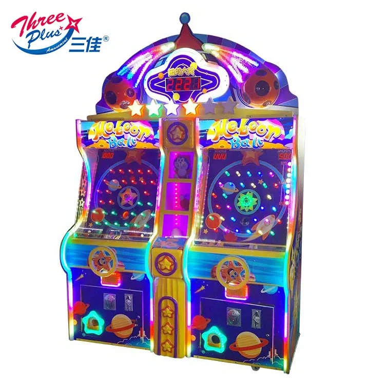 Coin Operated Catching Balls Machine Meteor Ball Ticket Redemption Space Universe Star Theme Arcade Game Machine