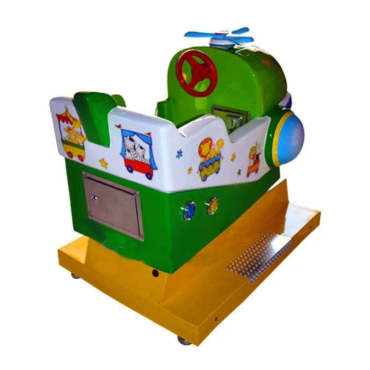 Threeplus Coin Operated Theme Park Rides Amusement Helicopter Ride Game for Kids