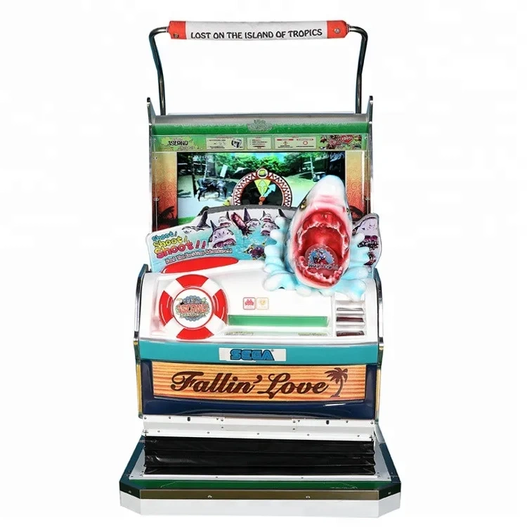 Threeplus Used Let's Go Island Dynamic Sporty Full Motion Gun Shooting Video Game Machine for Sale
