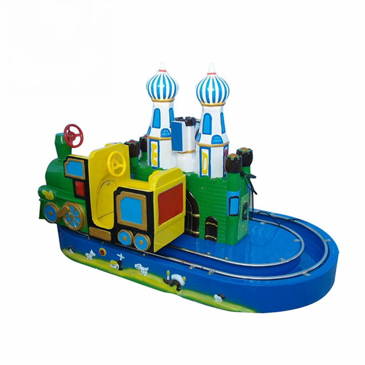 Threeplus Children Amusement Park Coin Operated Kids Ride on Train Castle Track for Sale