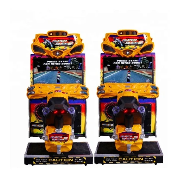 Threeplus Kids and Adults Racing Arcade Driving Simulator Motorcycle Game for Sale
