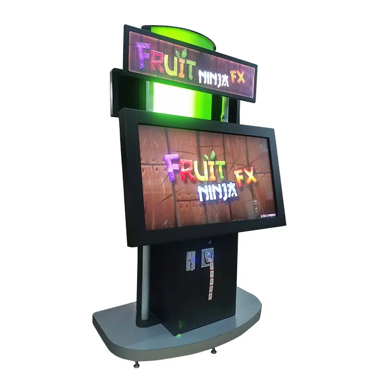 Amusement Park Coin Operated Finger Touch Screen Fruit Ninja Ticket Redemption Video Game Machine