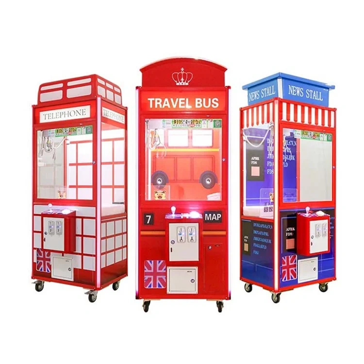 Coin Operated Game Mini House Claw Machine Plush Toy Crane Baby Claw Vending Machine