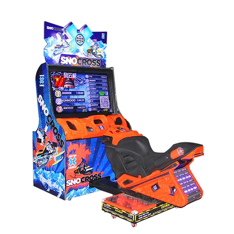 Threeplus Coin Operated Used SNO CROSS Simulator Motor Car Racing Video Arcade Game Machine for Adults