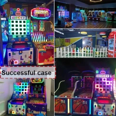 Threeplus Space Theme Ball Pitching Skill Game Machine Magic Cube Ticket Redemption Arcade Game Machine for Sale