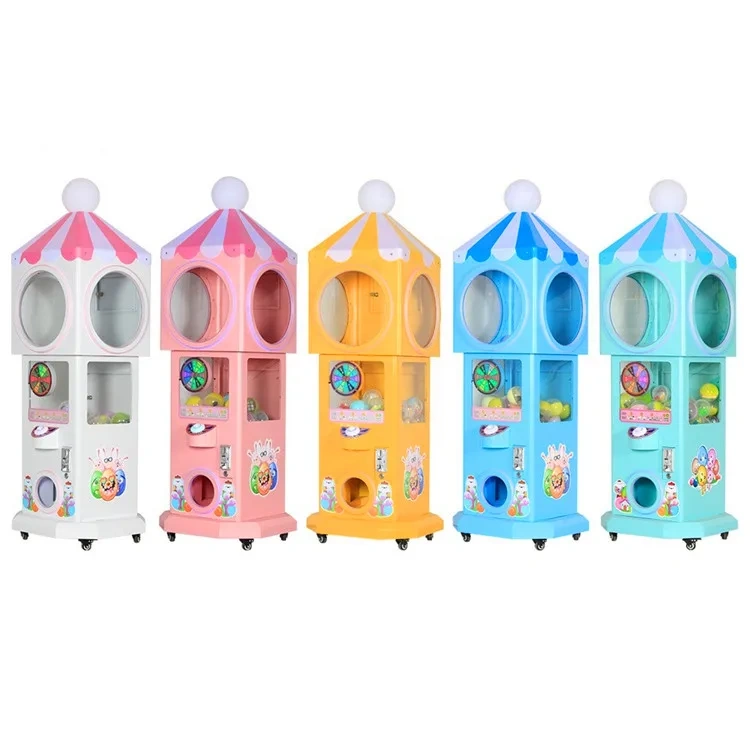 Kids and Adults Candy House Game Center Machine/Mini Candy Vending Machine/Coin Operated Lollipop Machine for Shopping Mall