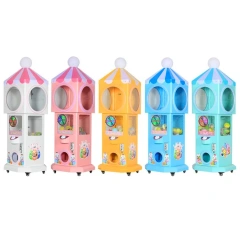 Kids and Adults Candy House Game Center Machine/Mini Candy Vending Machine/Coin Operated Lollipop Machine for Shopping Mall