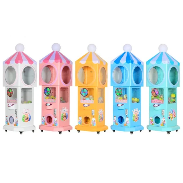 Kids and Adults Candy House Game Center Machine/Mini Candy Vending Machine/Coin Operated Lollipop Machine for Shopping Mall