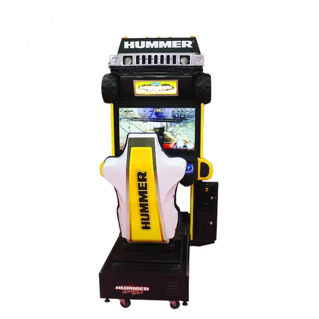 Threeplus Coin Operated hummer Kids Electrical Car Driving Simulator Arcade Game Machine