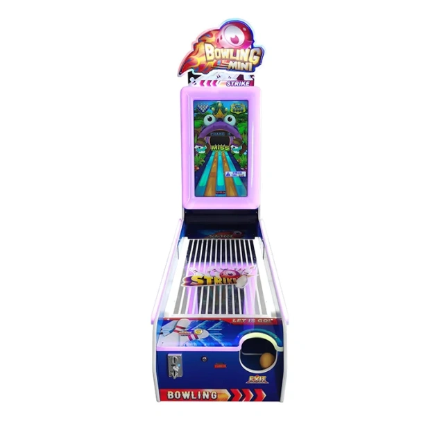 Indoor Sport Coin Operated Arcade Game Kids Bowling Games Simulator Mini Bowling Machine Price