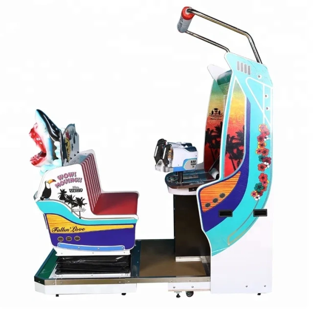 Threeplus Used Let's Go Island Dynamic Sporty Full Motion Gun Shooting Video Game Machine for Sale