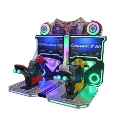 Threeplus Coin Operated Super Bike Racing Simulator with Seat Game Machine