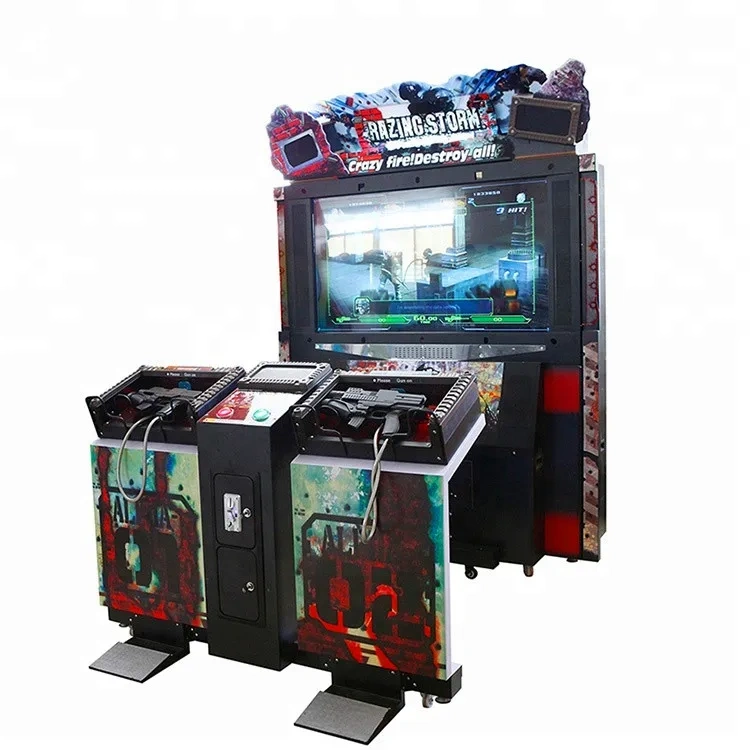 Threeplus Coin Operated 4d Razing Storm Shooting Arcade Game Machine