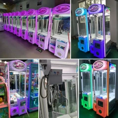 Threeplus Coin Operated Singapore Doll Claw Machine Arcade Game Machine