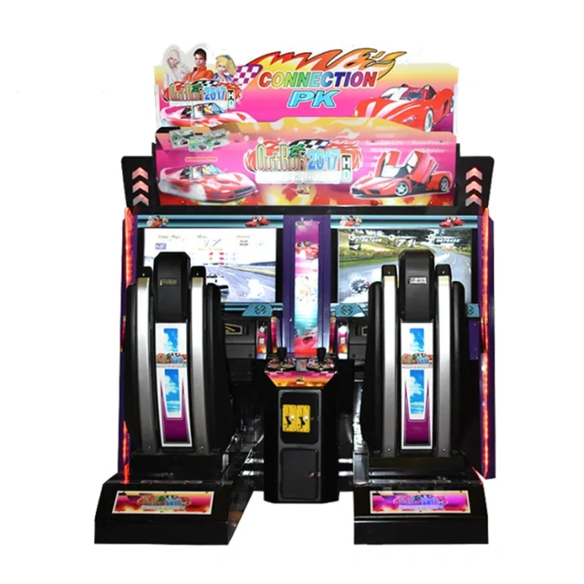 Threeplus Guangzhou Factory Driving Car Simulator Video Classical Outrun Games with Play Seat for 2 Players