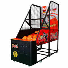 Threeplus Guangzhou Supplier Standard Indoor Amusement Coin Operated Classic Street Crazy Hoop Basketball Shooting Game Machine