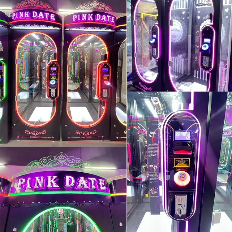 Threeplus Pink Date Arcade Claw Machine Prize Cutting Gift Game Machine for Sale