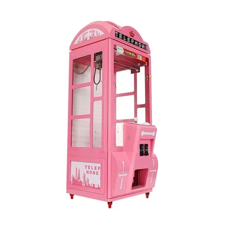 Threeplus Coin Catcher Telephone Arcade Game Claw Machine for Maquinas De Garra