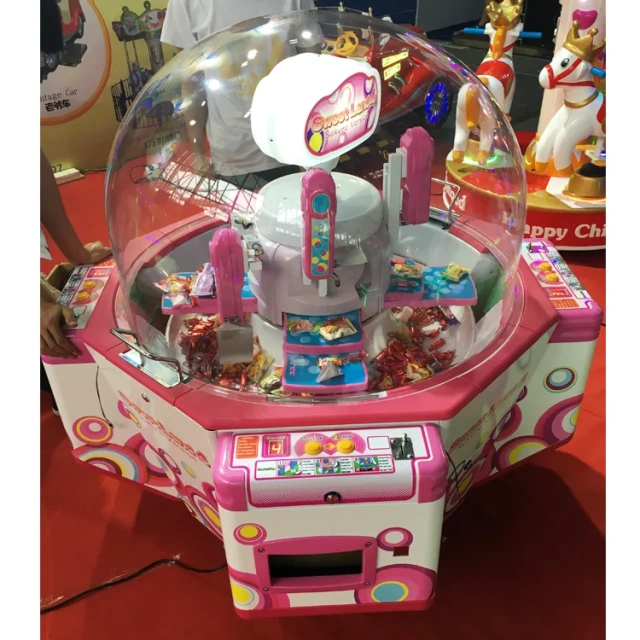 Threeplus High Profit Coin Operated Arcade Indoor Sport Sweet Land 4 Candy Prize Claw Crane Gift Game Machines for Game Center