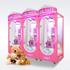 Coin Operated Pink Date Cut the Rope Gift Arcade Game Machine for Sale