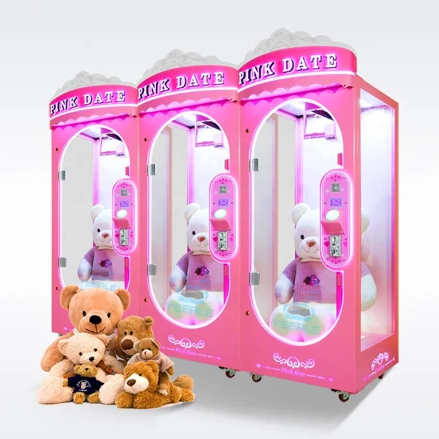 Coin Operated Pink Date Cut the Rope Gift Arcade Game Machine for Sale