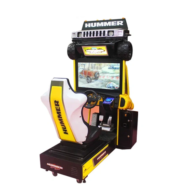Threeplus Coin Operated hummer Kids Electrical Car Driving Simulator Arcade Game Machine
