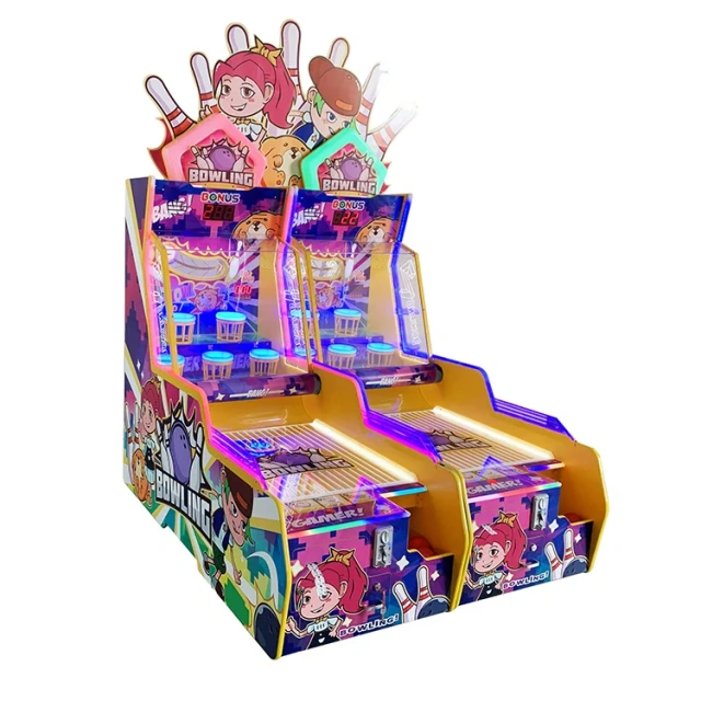 Threeplus Coin Operated Ticket Redemption Arcade Machine Bowling Ball Cricket Game Machine for Sale