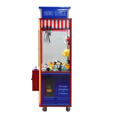 Threeplus British Style Travel Bus Coin Operated Claw Crane Custom Game Machine With Bill Acceptor