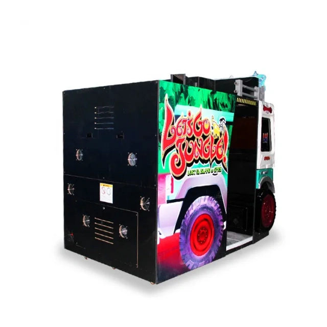 Threeplus Coin Operated Video Machine Gun Simulator Shooting Arcade Game Machine Lets Go to Jungle
