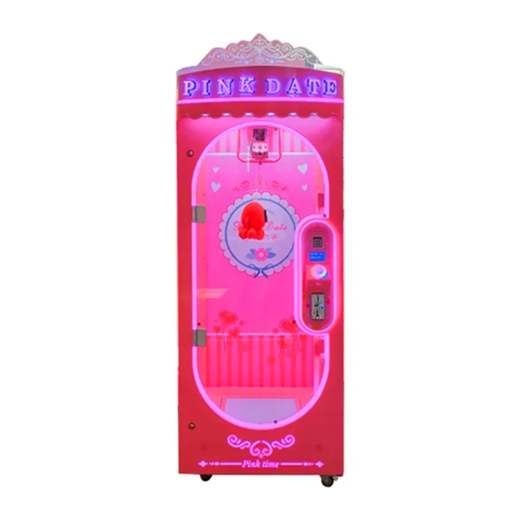 Coin Operated Pink Date Cut the Rope Gift Arcade Game Machine for Sale