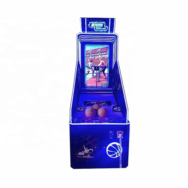 Adult Indoor Electronic Arcade Basketball Games Machines Coin Operated Competition Interactive Game Basketball Machine