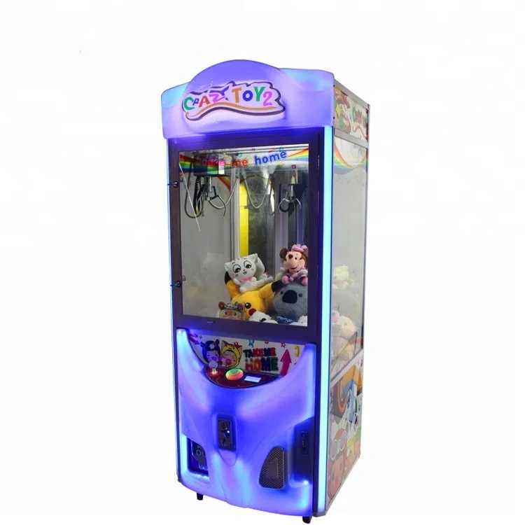 Threeplus Coin Operated Claw Crane Machine With Bill Acceptor Arcade Mini Juguetes for Sale