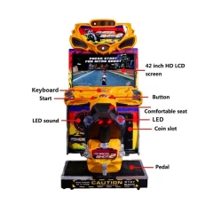 Threeplus Hotselling FF Motor Superbike 2 Coin Operated Car Racing Arcade Simulator Video Game Machine for Sale
