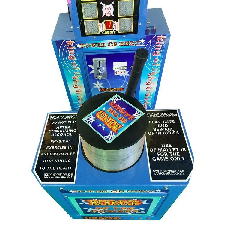 Threeplus Coin Operated king of Hammer Arcade Hitting Game Machine for Sale