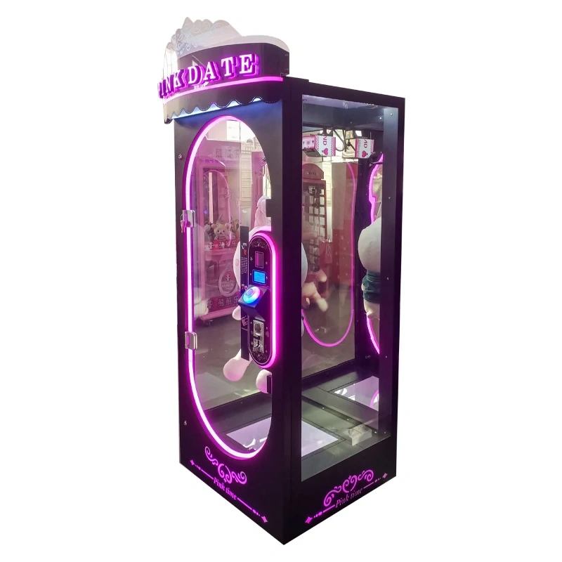 Threeplus Pink Date Arcade Claw Machine Prize Cutting Gift Game Machine for Sale