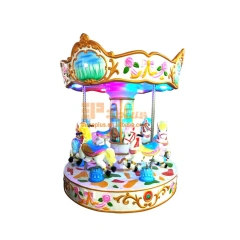 Fairground Amusement Park Kids Rides Game Machine 6 Seats Royal Carousel for Sale