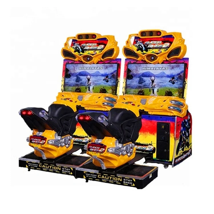 Threeplus Used Coin Operated Kids Superbike 2 Adult Arcade Game Machine for Game Center
