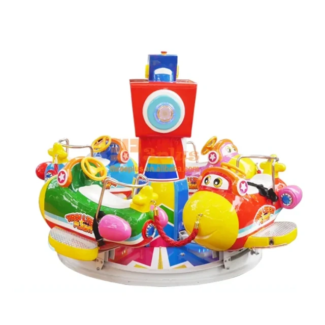 Shopping Center Amusement Park Rotate Airplane Game Machine Coin Operated Kiddie Rides for Sale